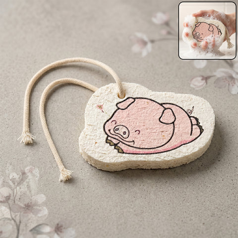 Bath scrubber sponge-cartoon print for kids & adults